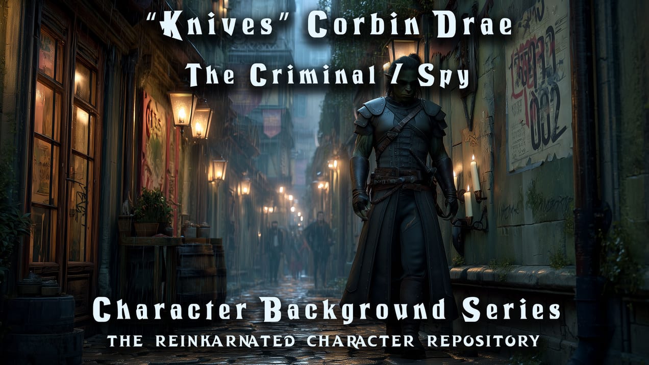 Knives” Corbin Drae - The Criminal/Spy