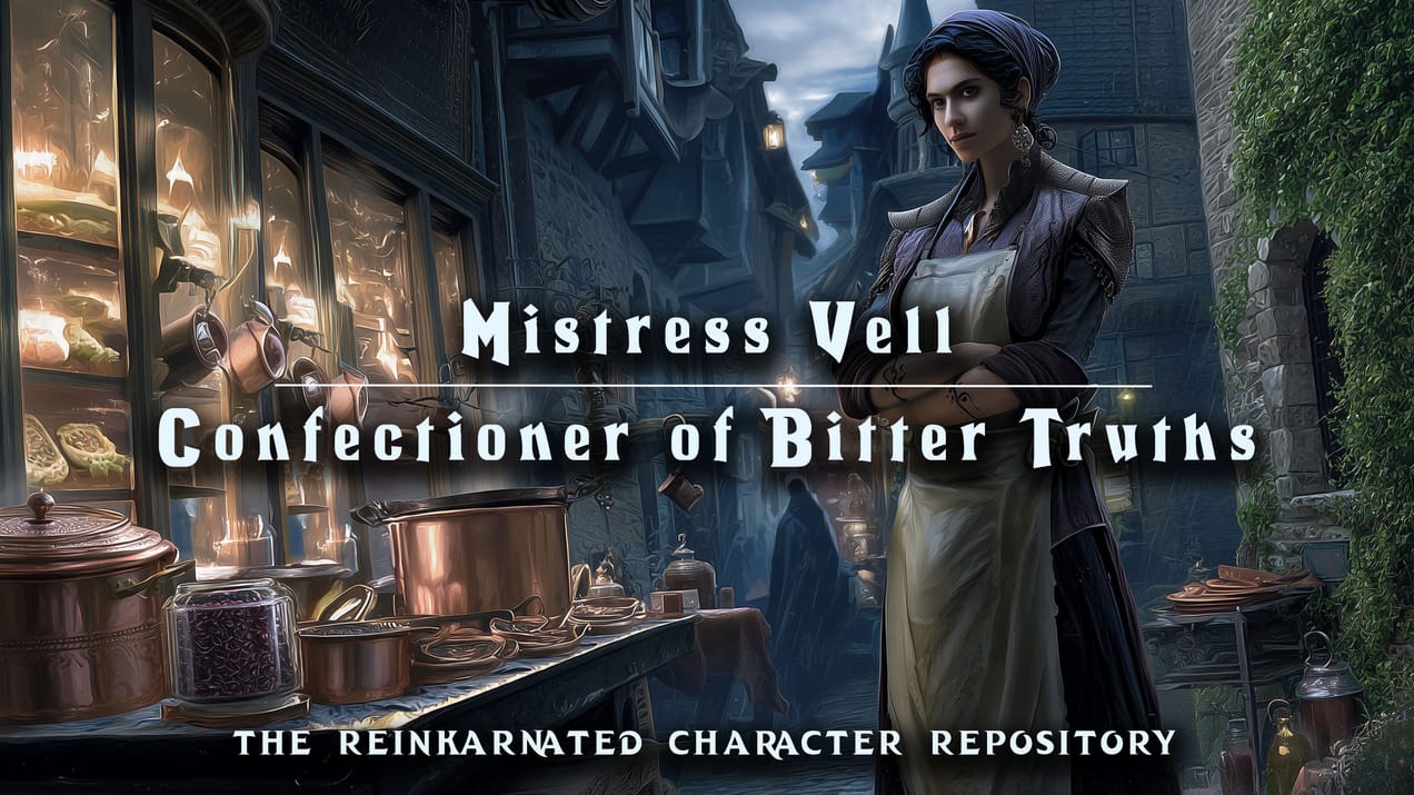 Mistress Vell — Confectioner of Bitter Truths