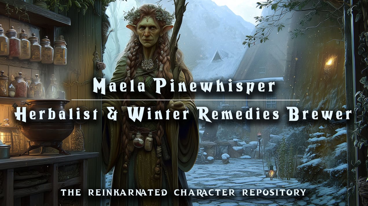 Maela Pinewhisper — Herbalist & Winter Remedies Brewer