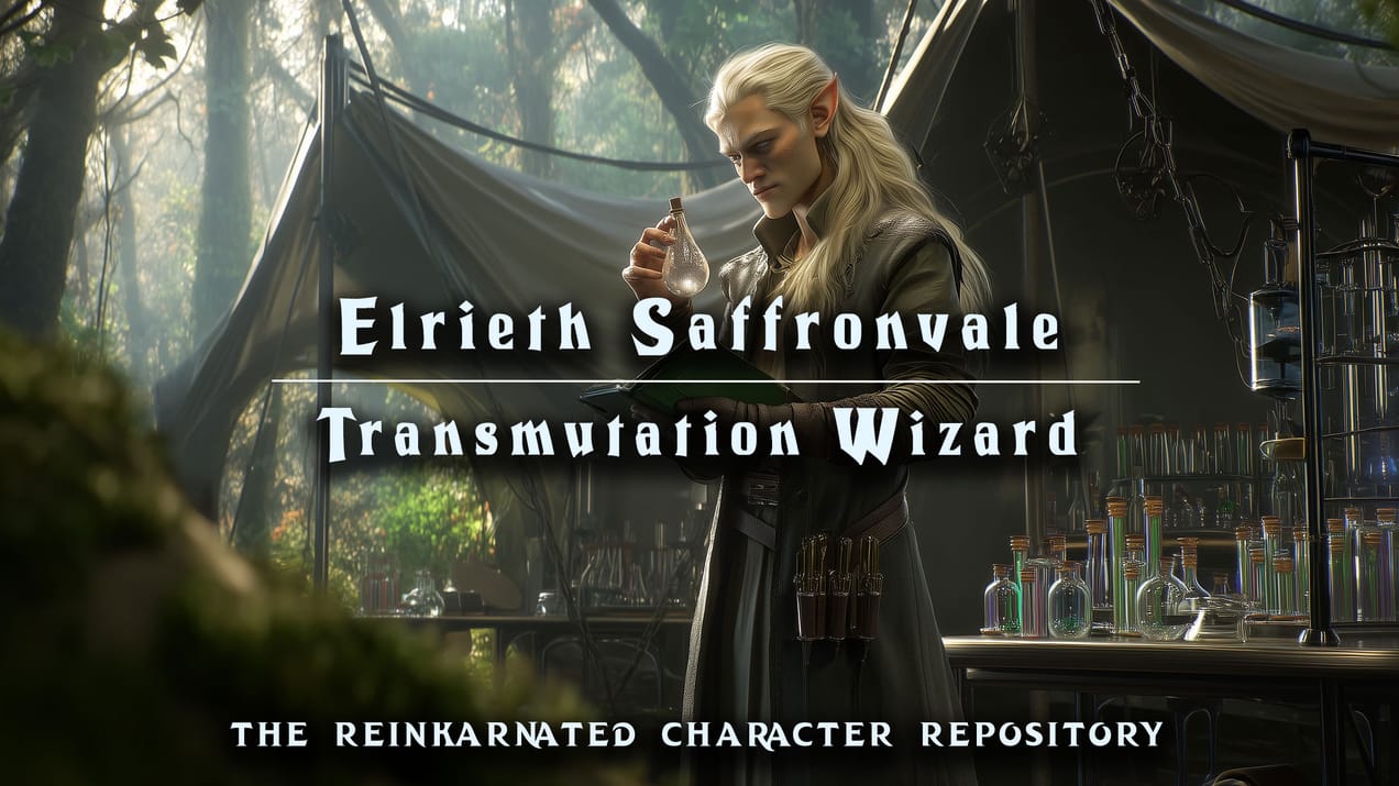 Elrieth Saffronvale - Transmutation Wizard