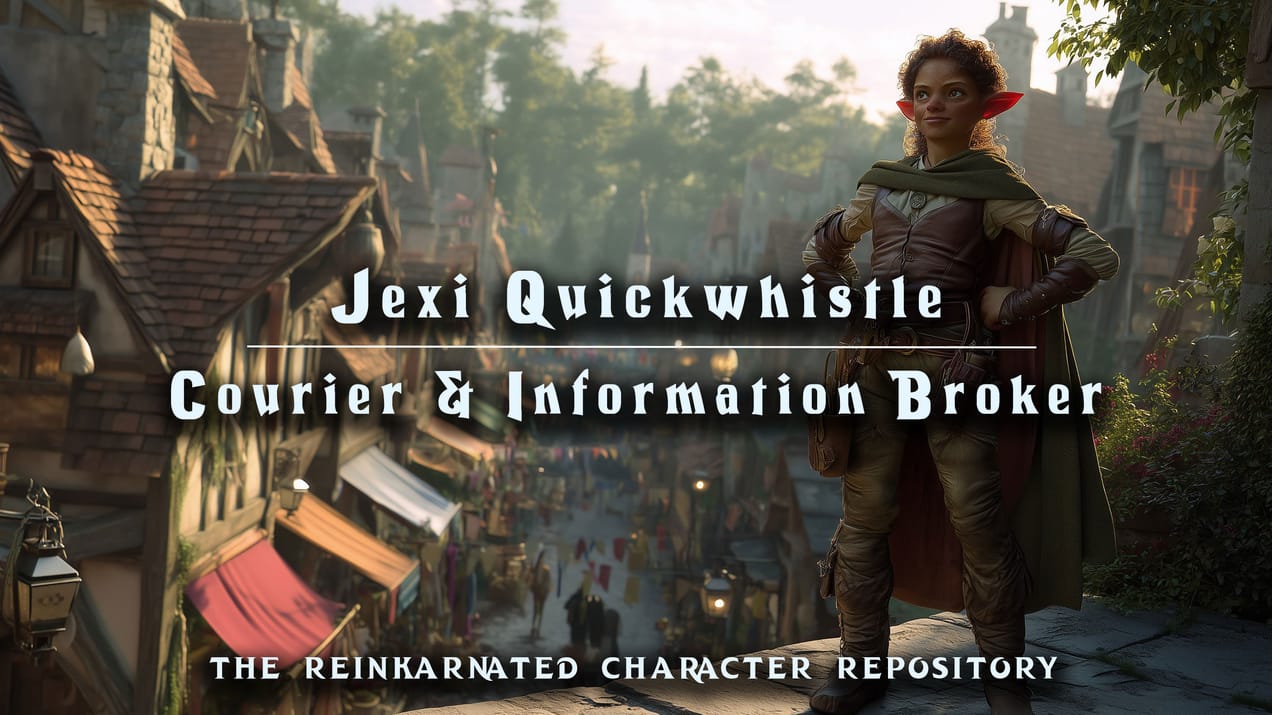 Jexi Quickwhistle - Courier & Information Broker