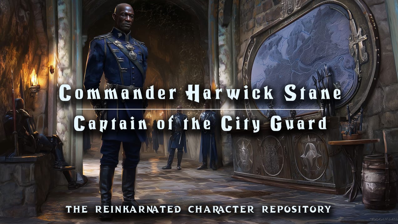 Commander Harwick Stane – Captain of the City Guard