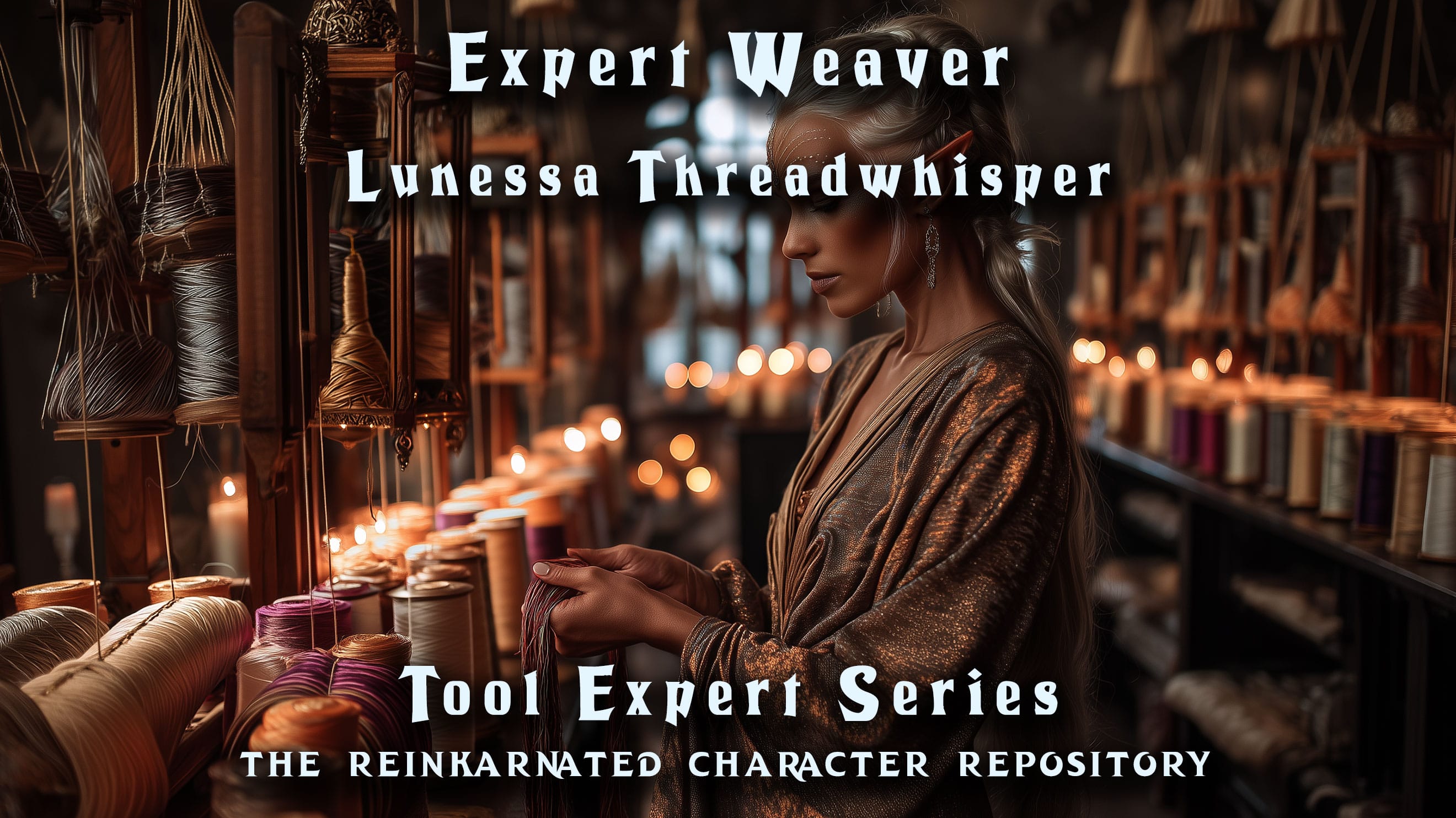 Lunessa Threadwhisper - Expert Weaver