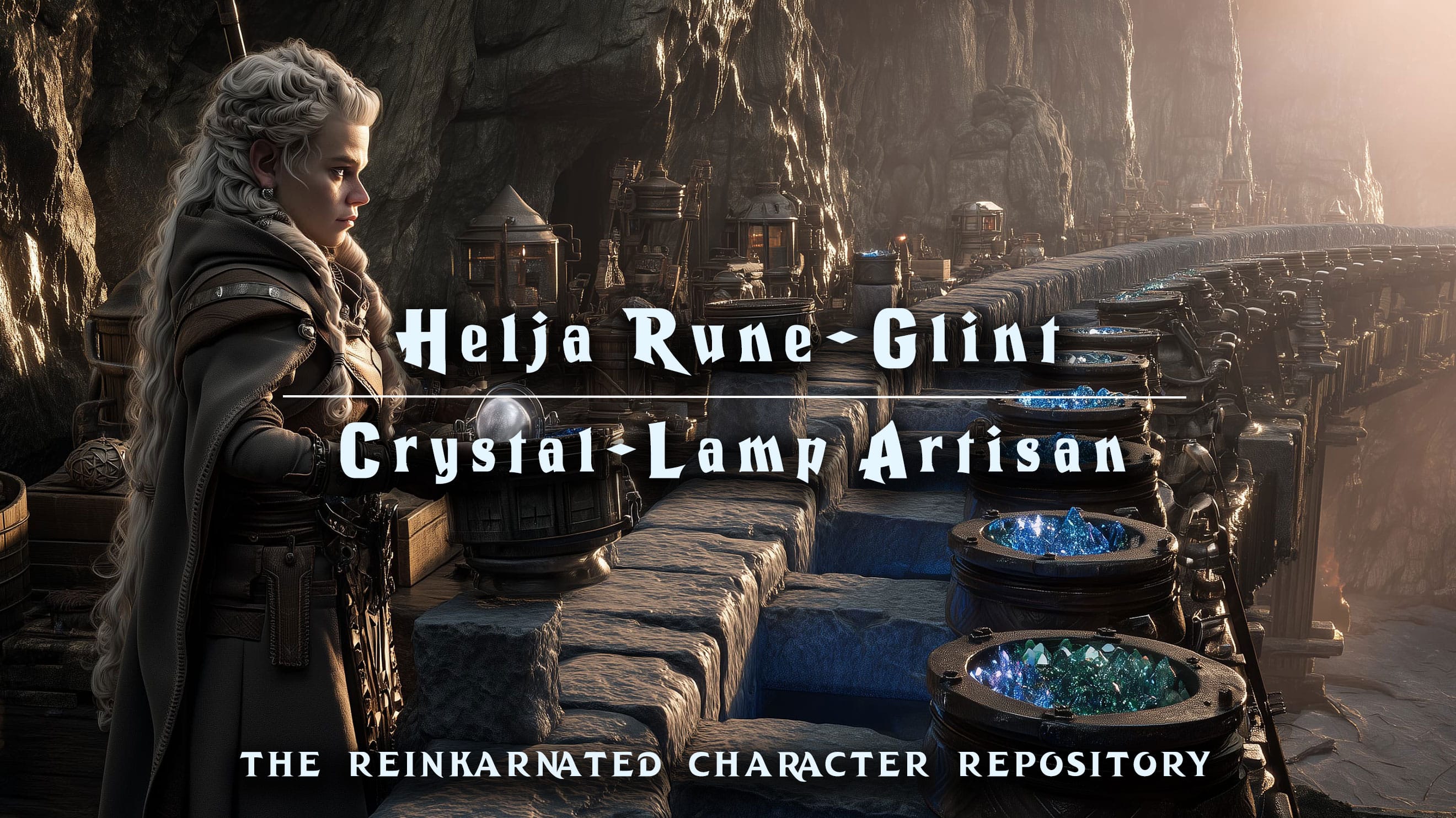 Helja Rune-Glint – Crystal-Lamp Artisan